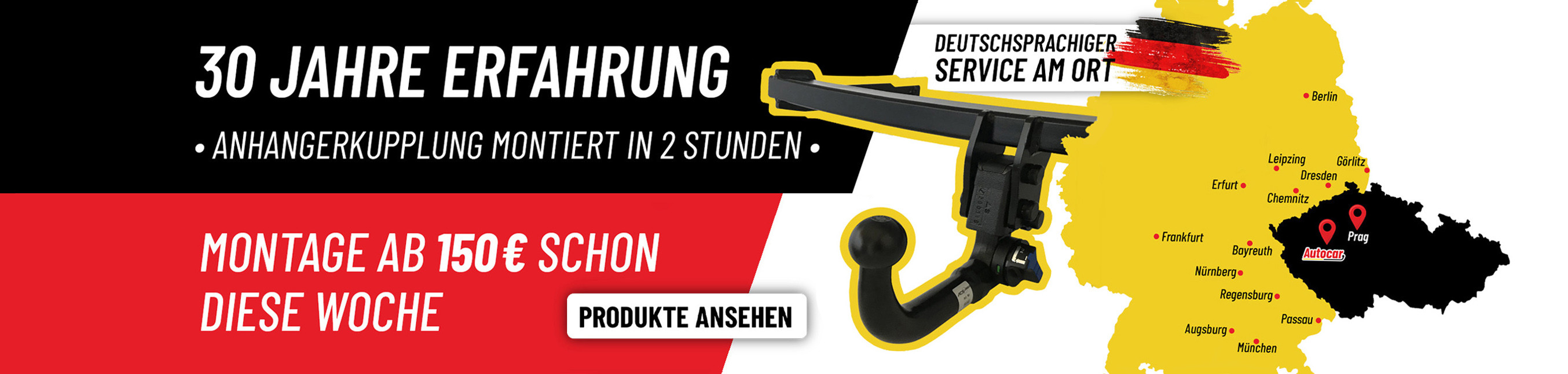 Montage AHK ab 150 €  schon diese Woche